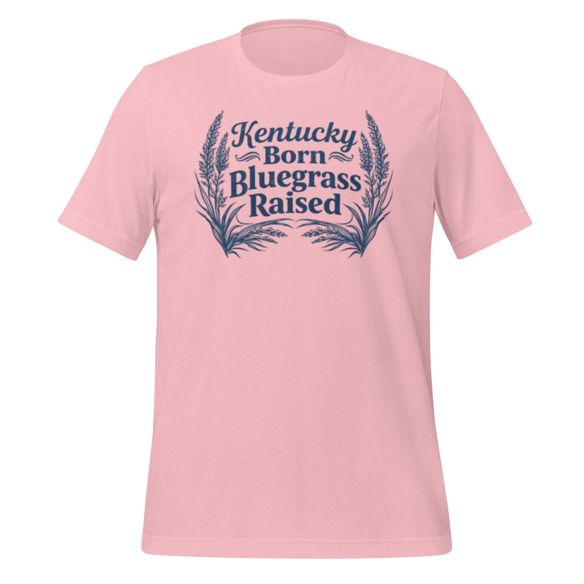 Kentucky Born, Bluegrass Raised T-Shirt | Hand-Drawn Grass Design | Classic Cotton - SNOODBANGER customs