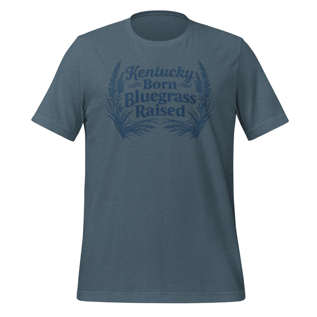 Kentucky Born, Bluegrass Raised T-Shirt | Hand-Drawn Grass Design | Classic Cotton - SNOODBANGER customs