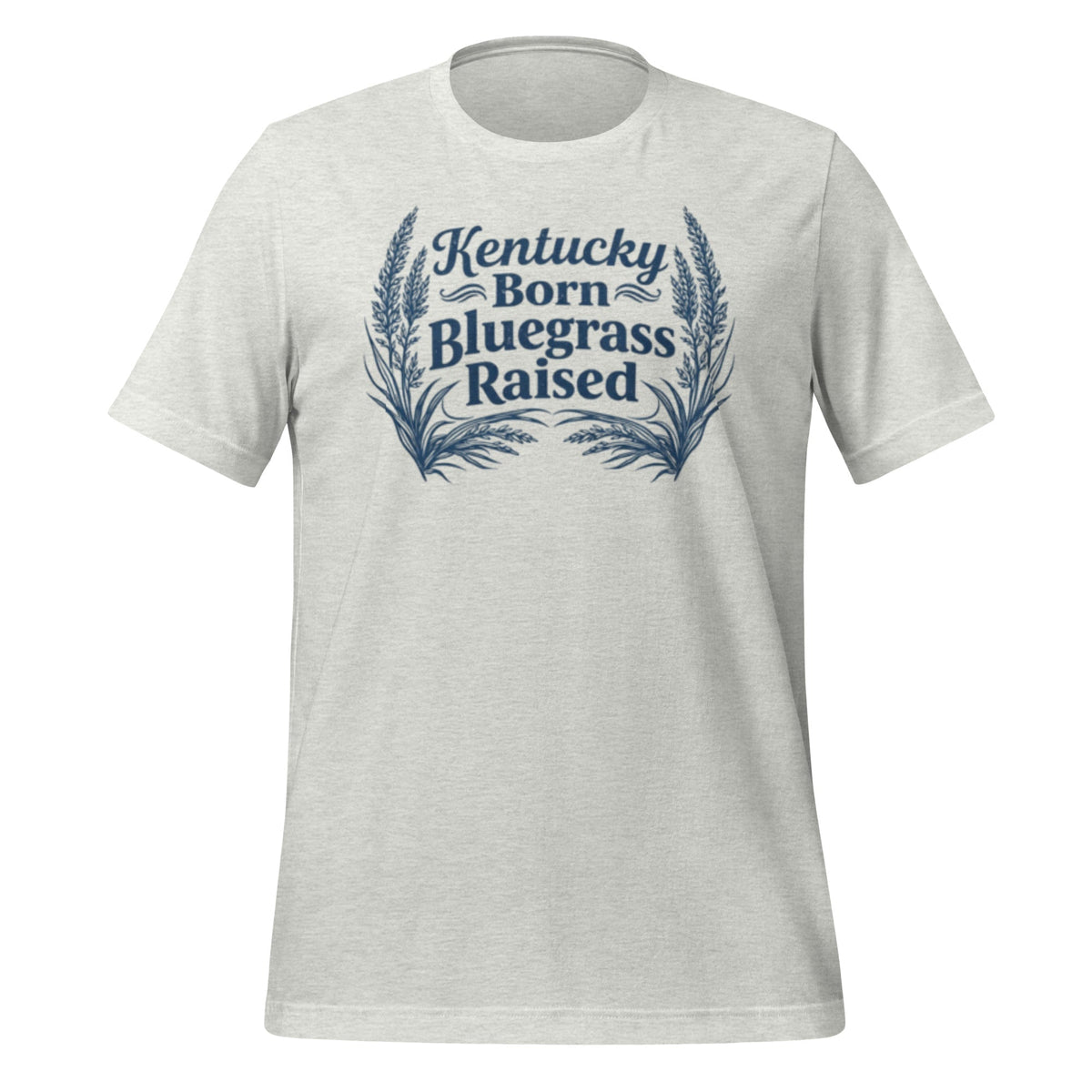Kentucky Born, Bluegrass Raised T-Shirt | Hand-Drawn Grass Design | Classic Cotton - SNOODBANGER customs