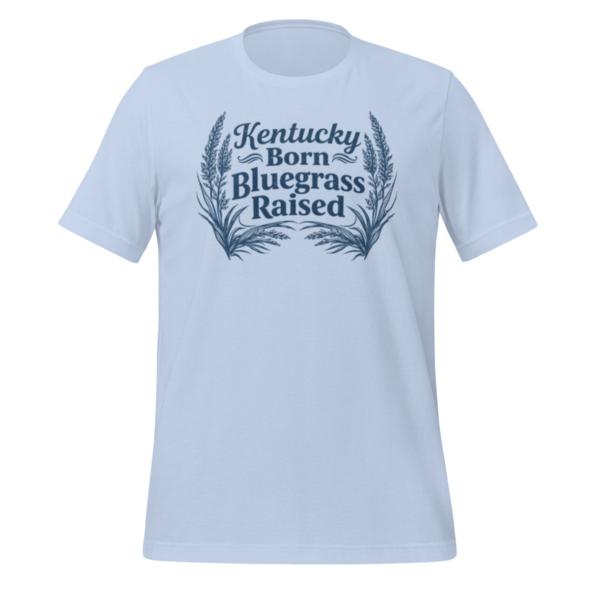 Kentucky Born, Bluegrass Raised T-Shirt | Hand-Drawn Grass Design | Classic Cotton - SNOODBANGER customs