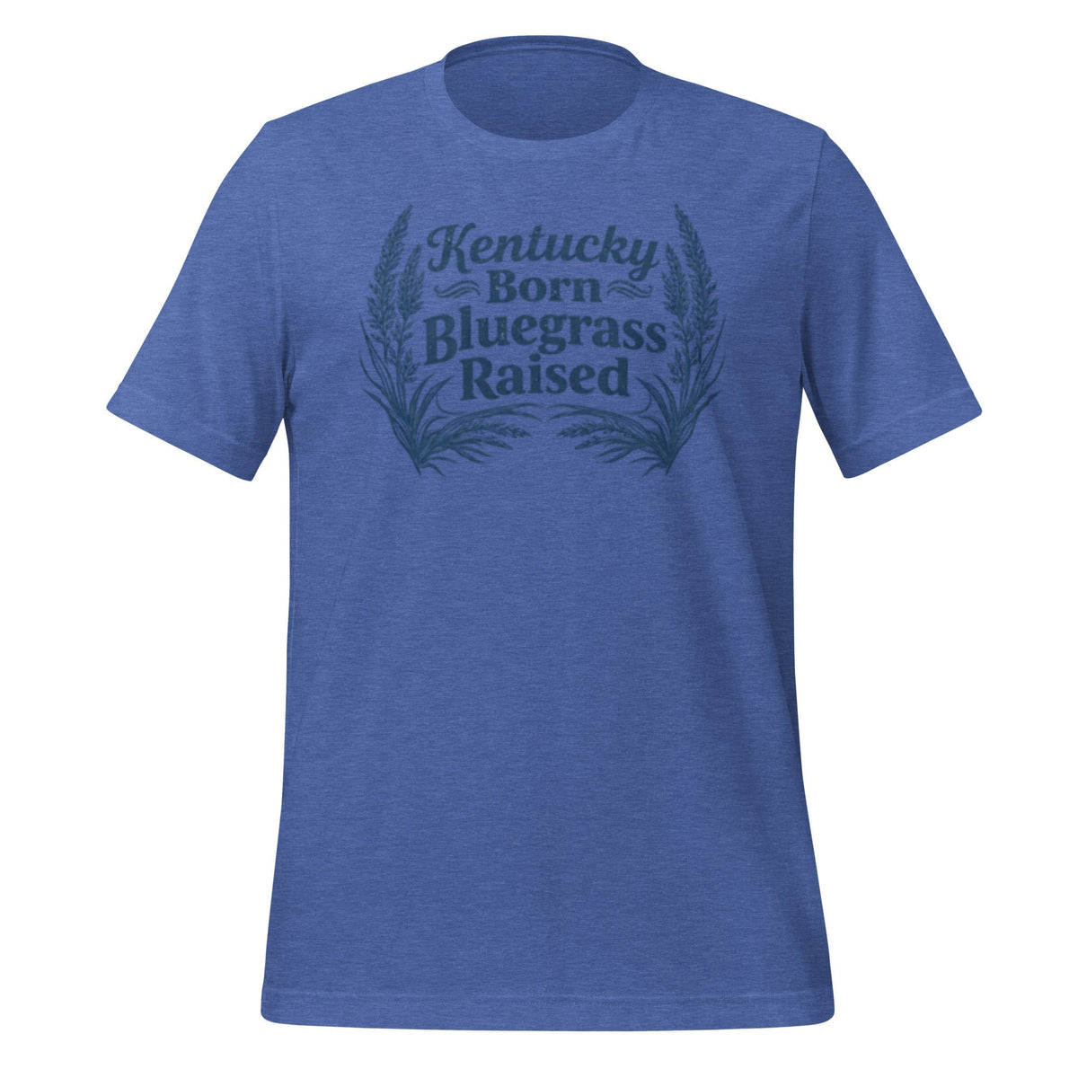Kentucky Born, Bluegrass Raised T-Shirt | Hand-Drawn Grass Design | Classic Cotton - SNOODBANGER customs
