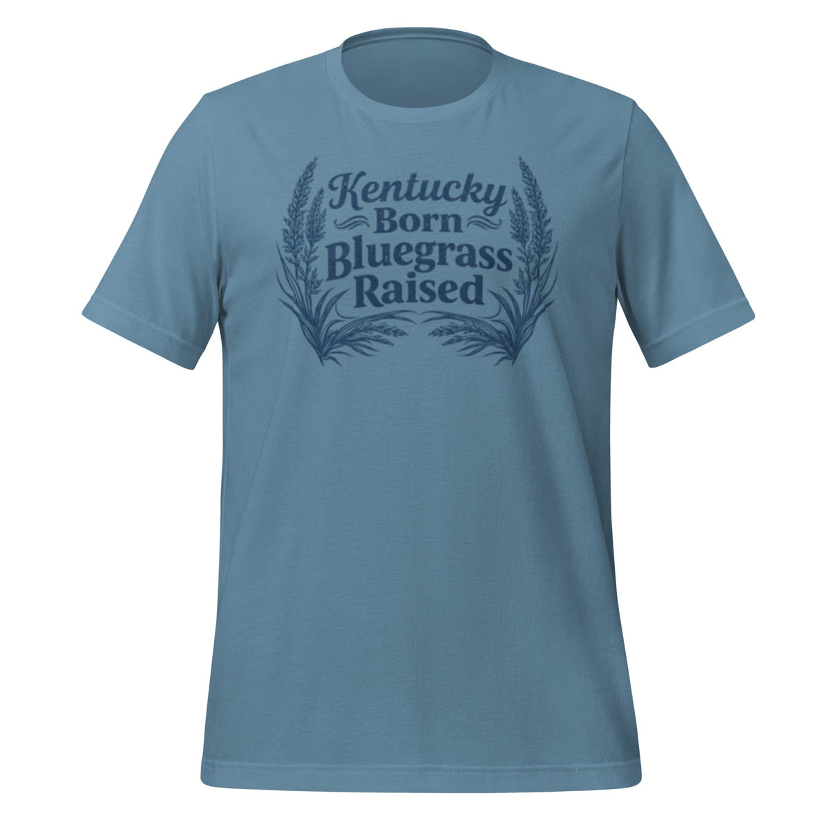 Kentucky Born, Bluegrass Raised T-Shirt | Hand-Drawn Grass Design | Classic Cotton - SNOODBANGER customs