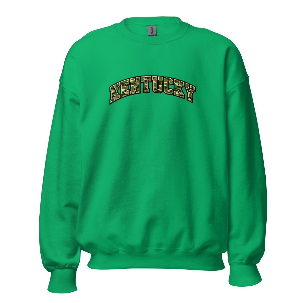 Kentucky Camo Sweatshirt | Military Green Arch Design | Unisex - SNOODBANGER customs