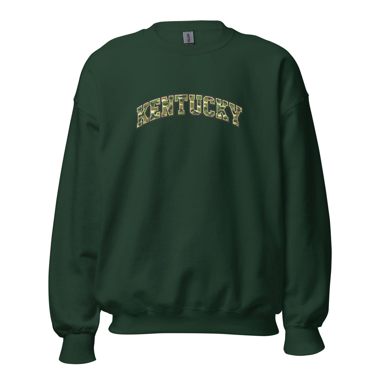 Kentucky Camo Sweatshirt | Military Green Arch Design | Unisex - SNOODBANGER customs