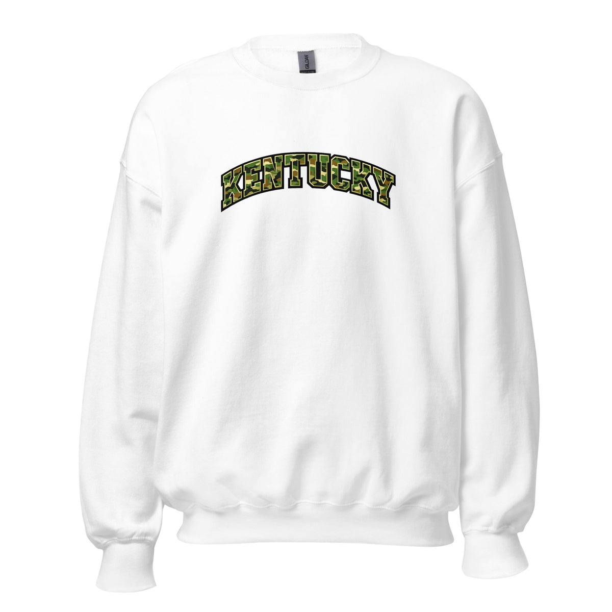Kentucky Camo Sweatshirt | Military Green Arch Design | Unisex - SNOODBANGER customs
