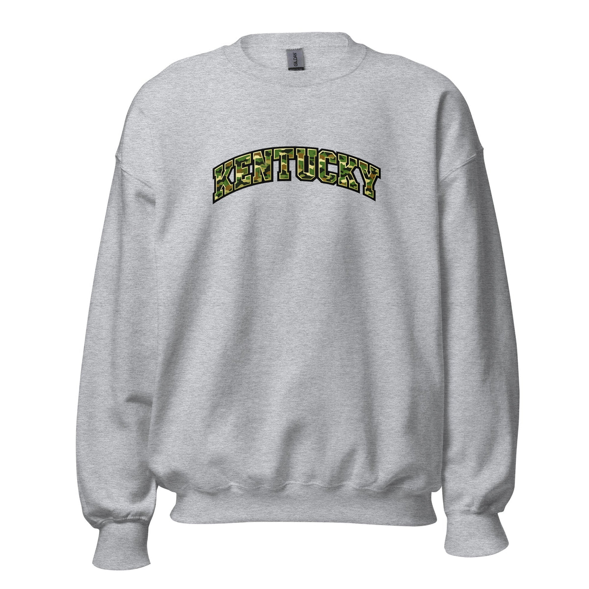 Kentucky Camo Sweatshirt | Military Green Arch Design | Unisex - SNOODBANGER customs