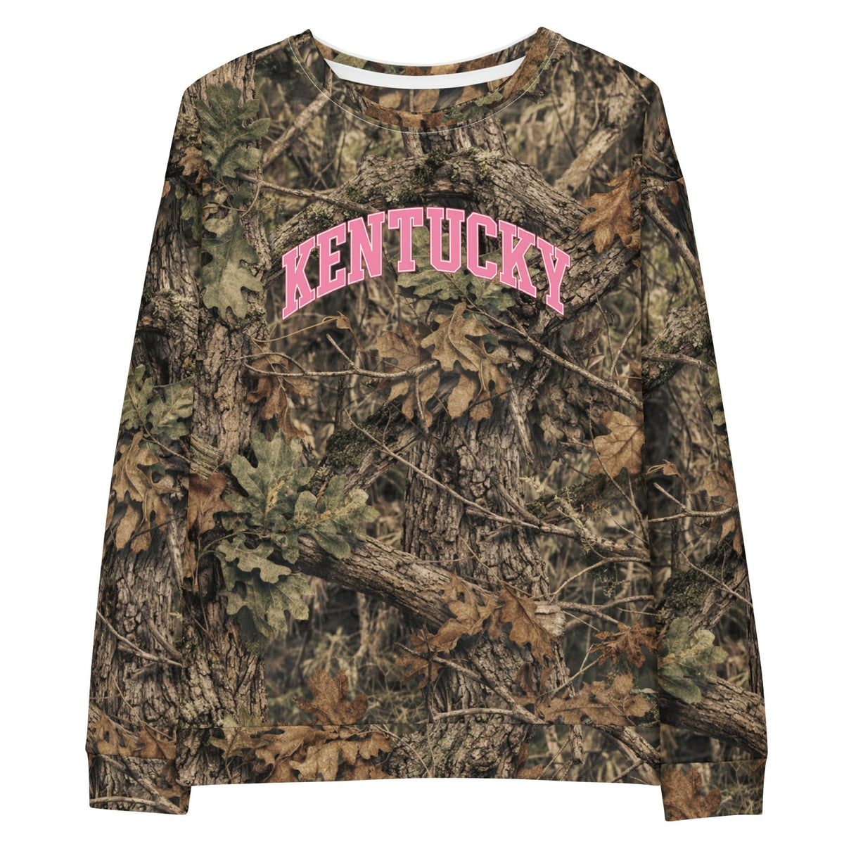 Kentucky Camo Sweatshirt | Mossy Oak All-Over Print | Unisex Cotton - SNOODBANGER customs