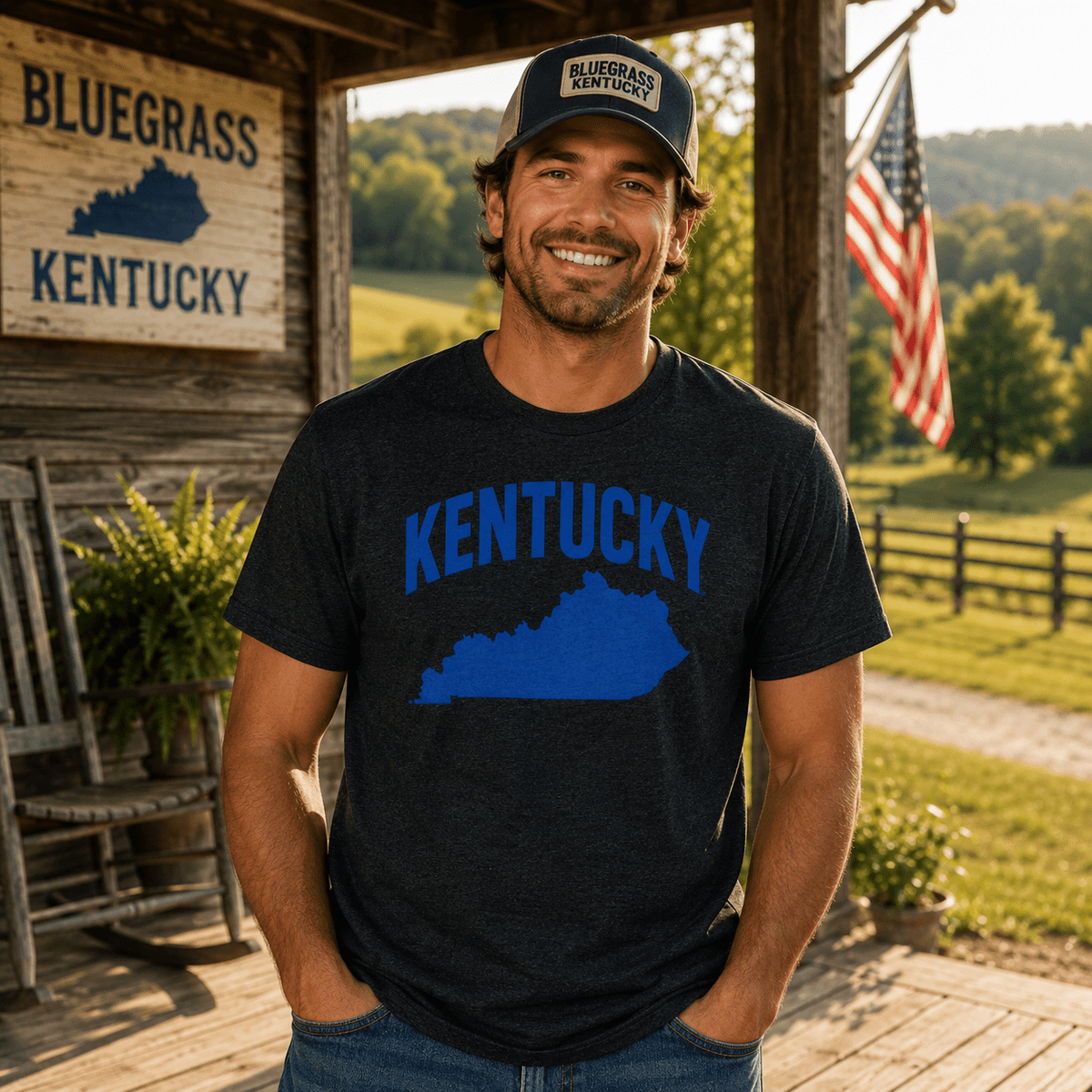 Kentucky + Outline Short sleeve t-shirt | Elite - SNOODBANGER customs