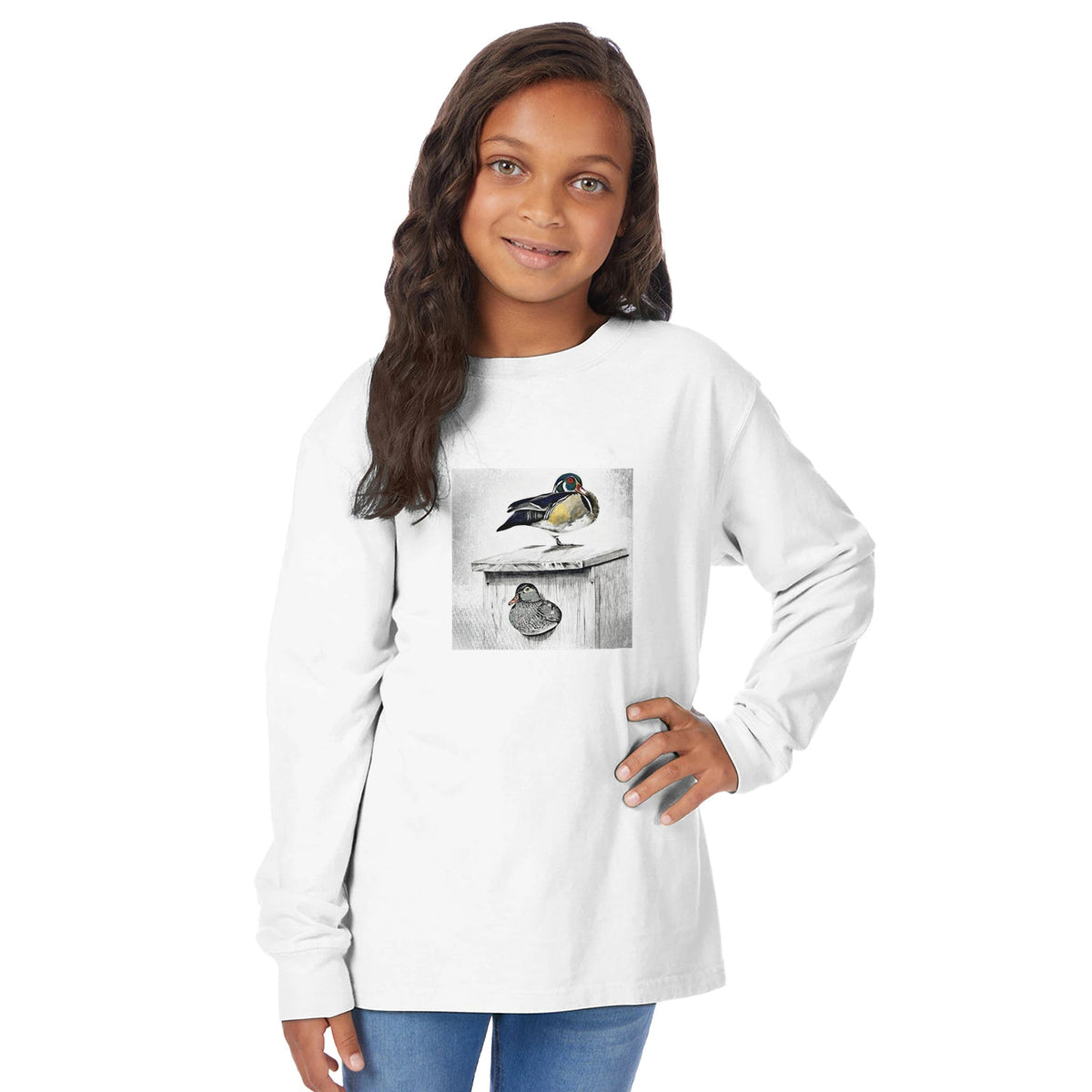 Kids Long Sleeve Crewneck T-Shirt | ComfortWash GDH275 - SNOODBANGER customs