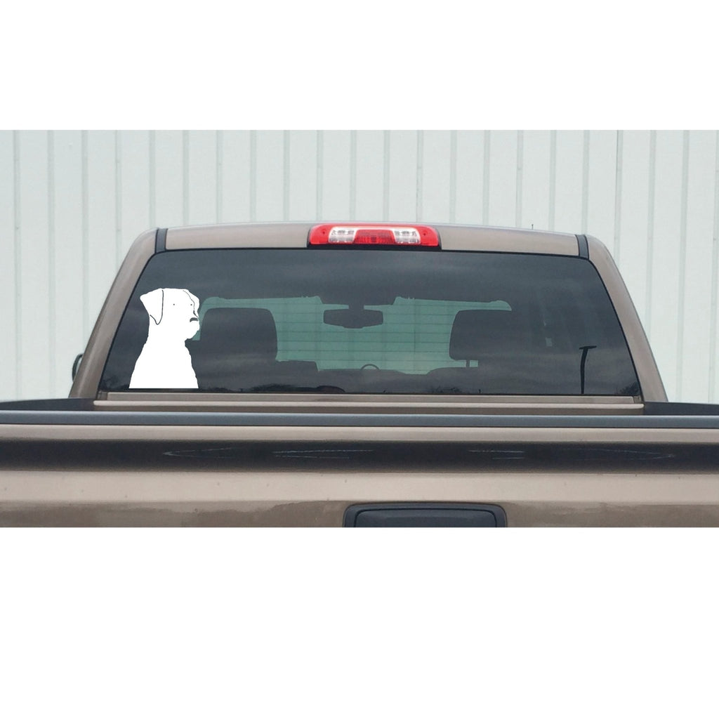 Labrador Head Decal – Black Lab Head Window Sticker – 3512 - SNOODBANGER customs