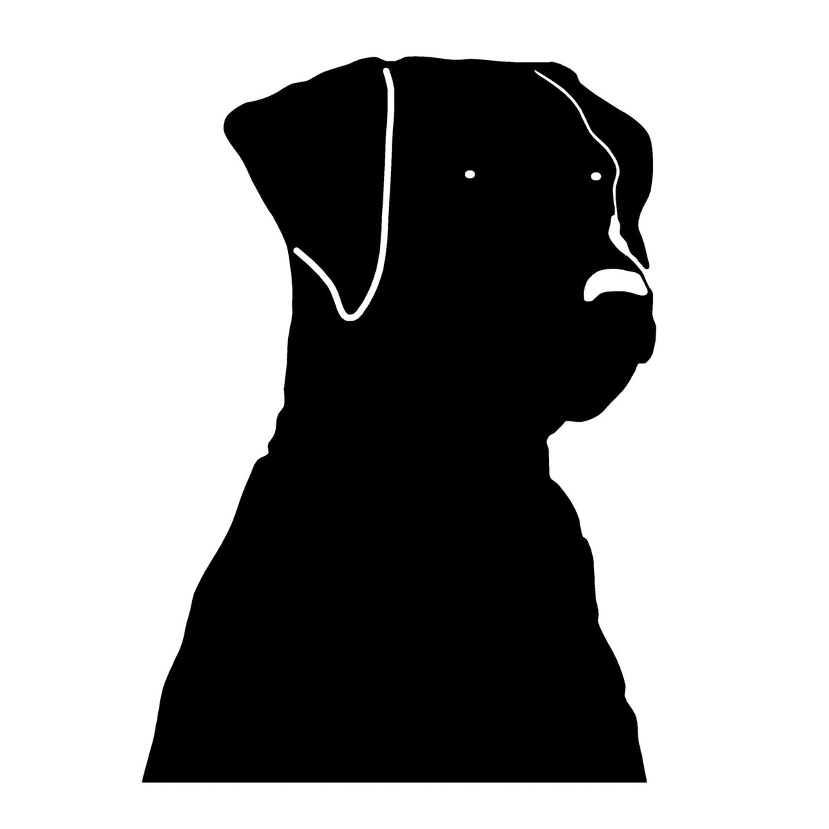Labrador Head Decal – Black Lab Head Window Sticker – 3512 - SNOODBANGER customs