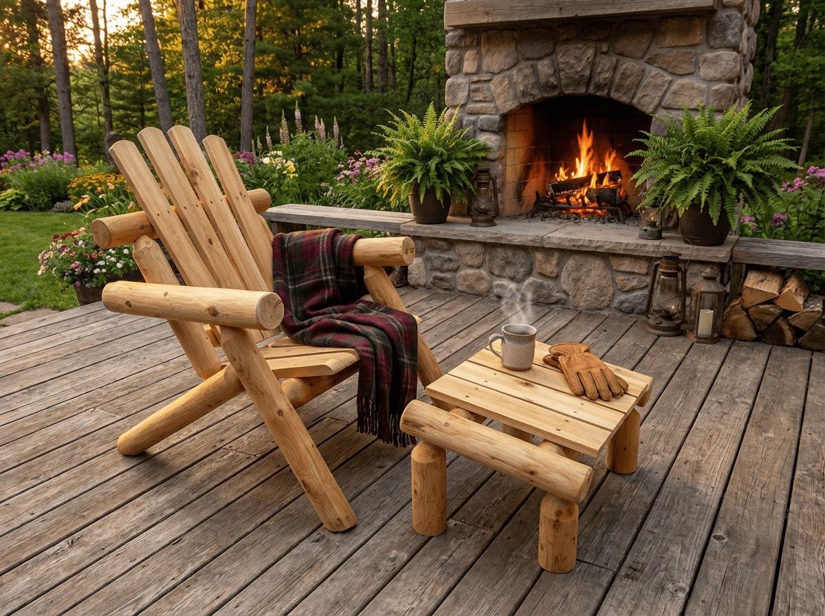 Log Wooden Deck Chair - SNOODBANGER customs