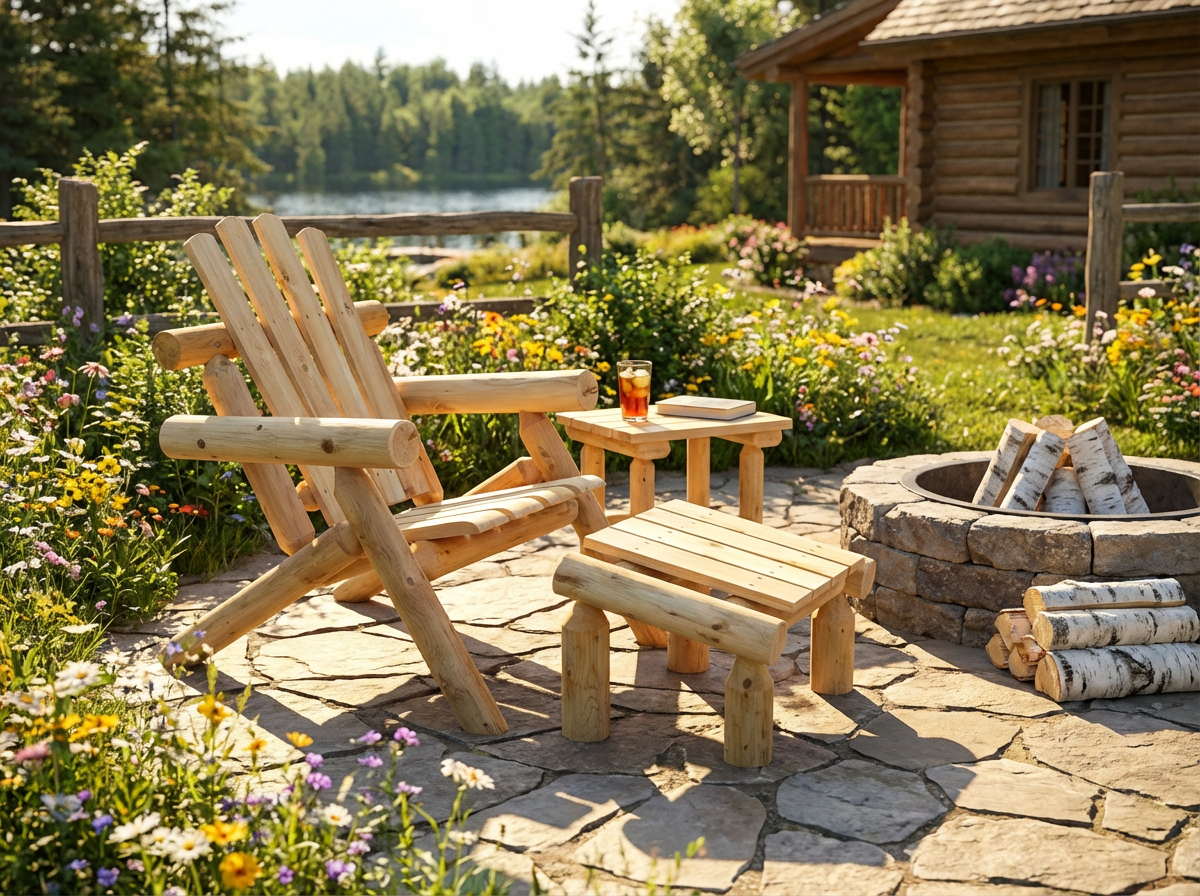 Log Wooden Deck Chair - SNOODBANGER customs