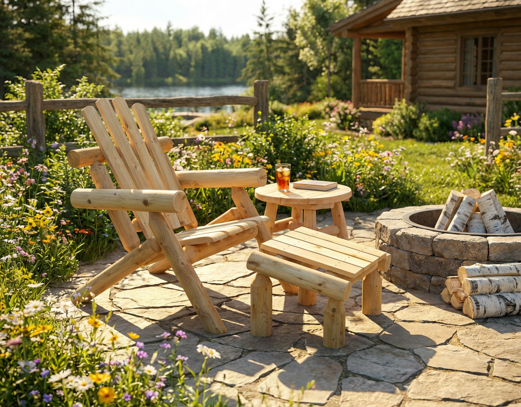 Log Wooden Deck Chair - SNOODBANGER customs