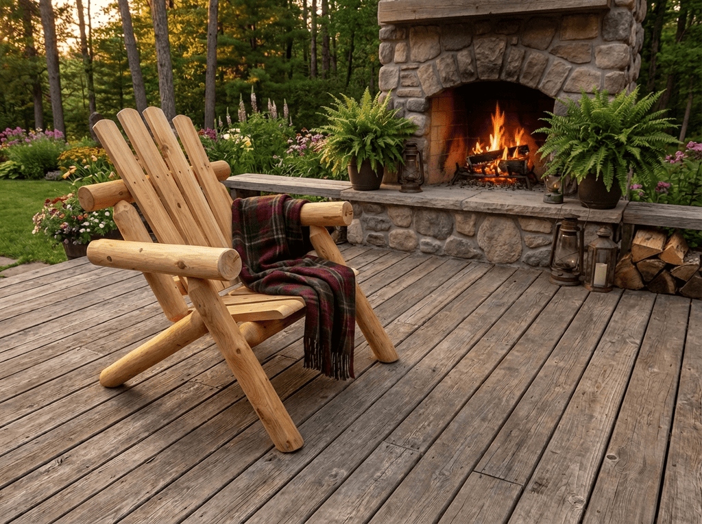 Log Wooden Deck Chair - SNOODBANGER customs