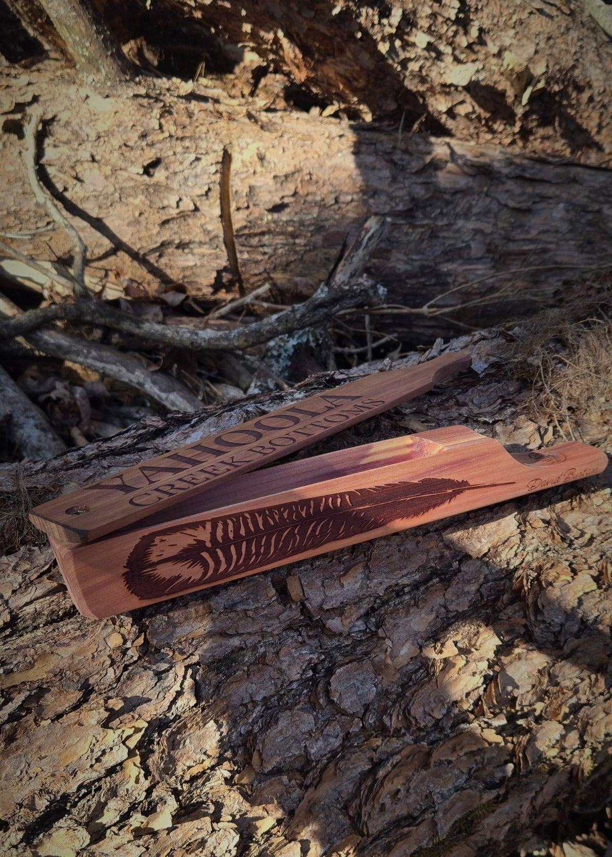 Long Box Call cedar sides Cedar Paddle dugout - SNOODBANGER customs