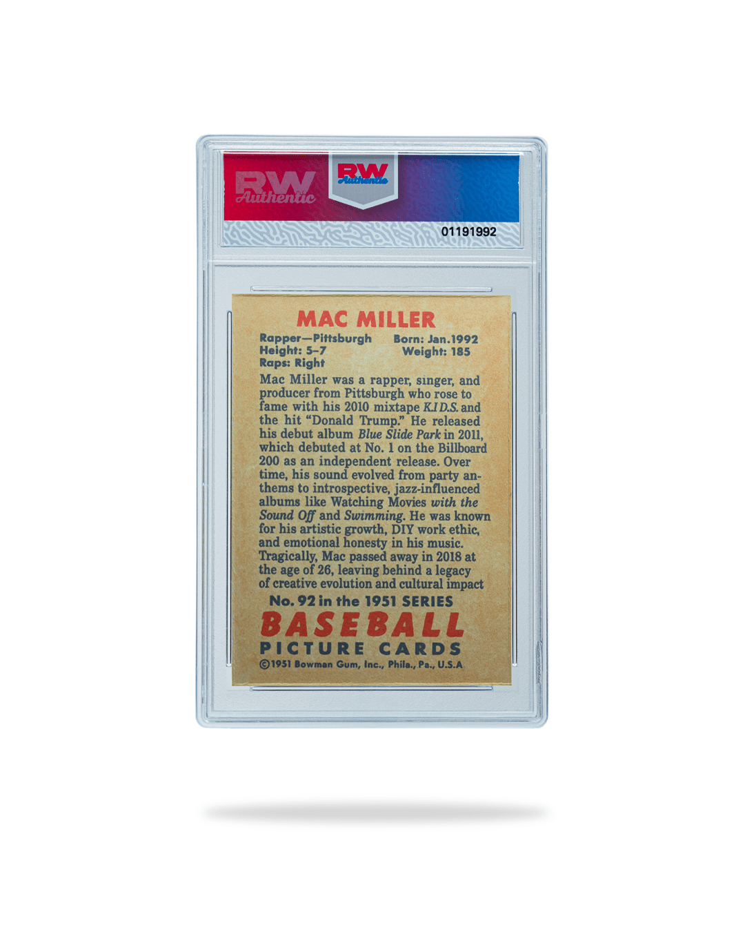Mac Mantle - 1951 Topps - SNOODBANGER customs