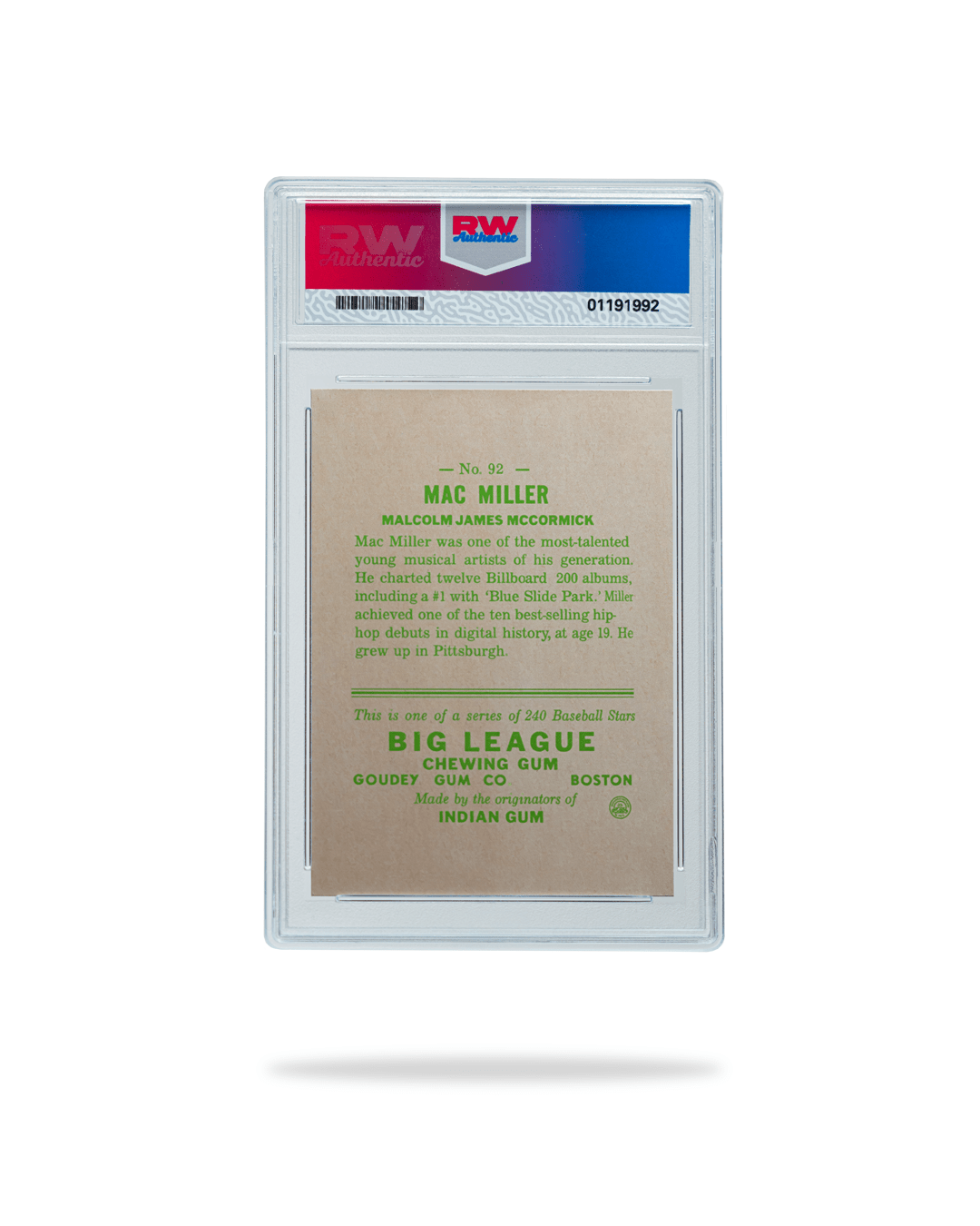 Mac Miller - 1933 Goudey - SNOODBANGER customs