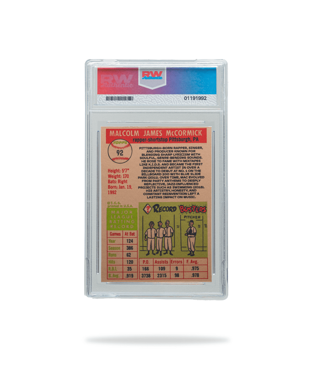 Mac Miller - 1950s Topps - SNOODBANGER customs
