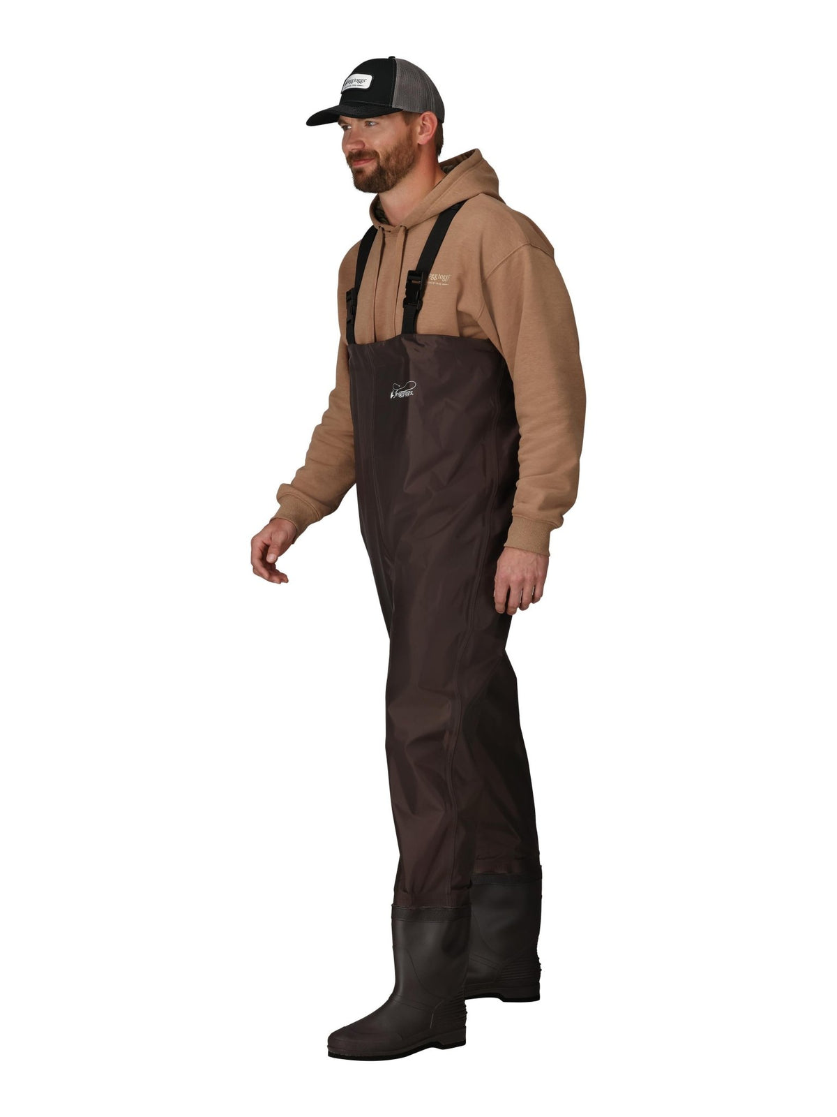 Men's Rana II PVC Felt Chest Wader | Brown - SNOODBANGER customs