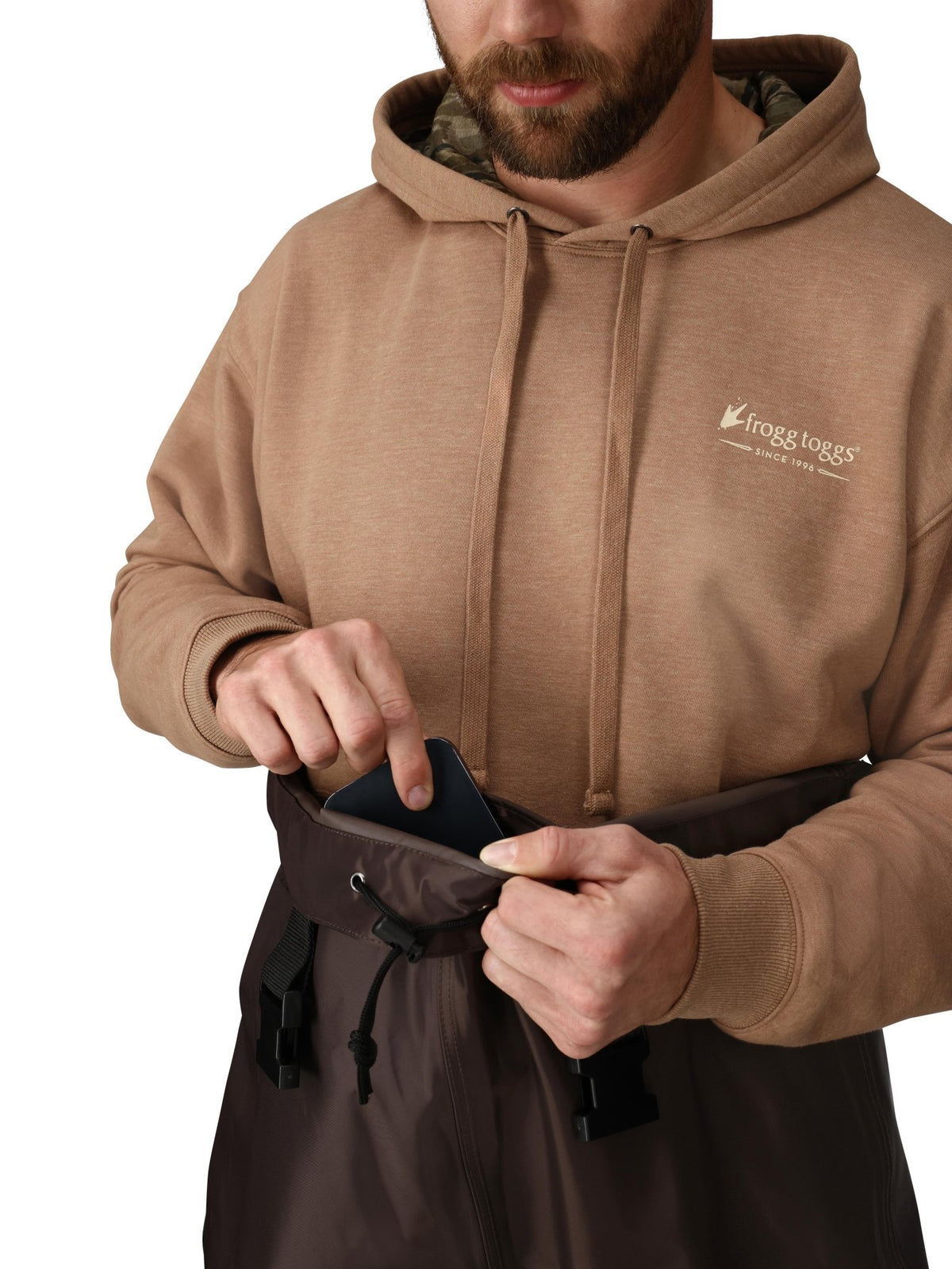 Men's Rana II PVC Felt Chest Wader | Brown - SNOODBANGER customs