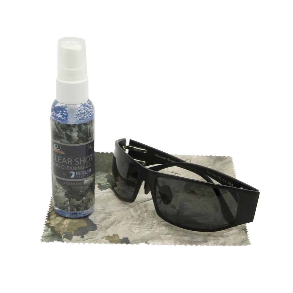 Mossy Oak ClearShot 2 Oz. Lens Cleaner Spray, Microfiber Cleaning Cloth & Tactical Glasses Retaining Cord - SNOODBANGER customs