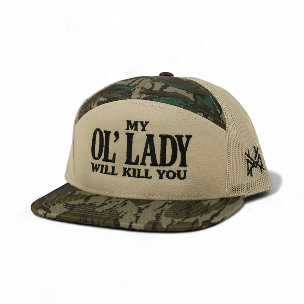 My Ol Lady Will Kill You Snapback Hat - SNOODBANGER customs