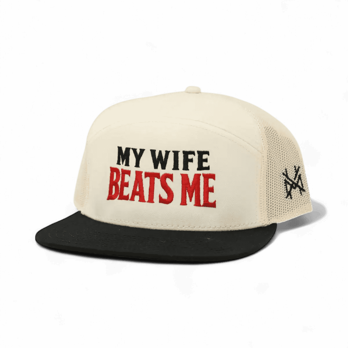 My Wife Beats Me Snapback Hat - SNOODBANGER customs