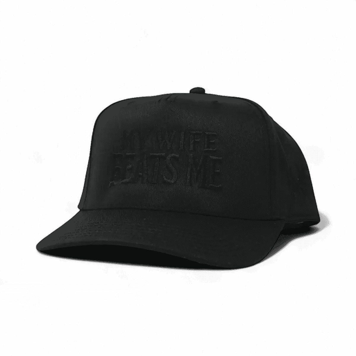 My Wife Beats Me Snapback Hat - SNOODBANGER customs