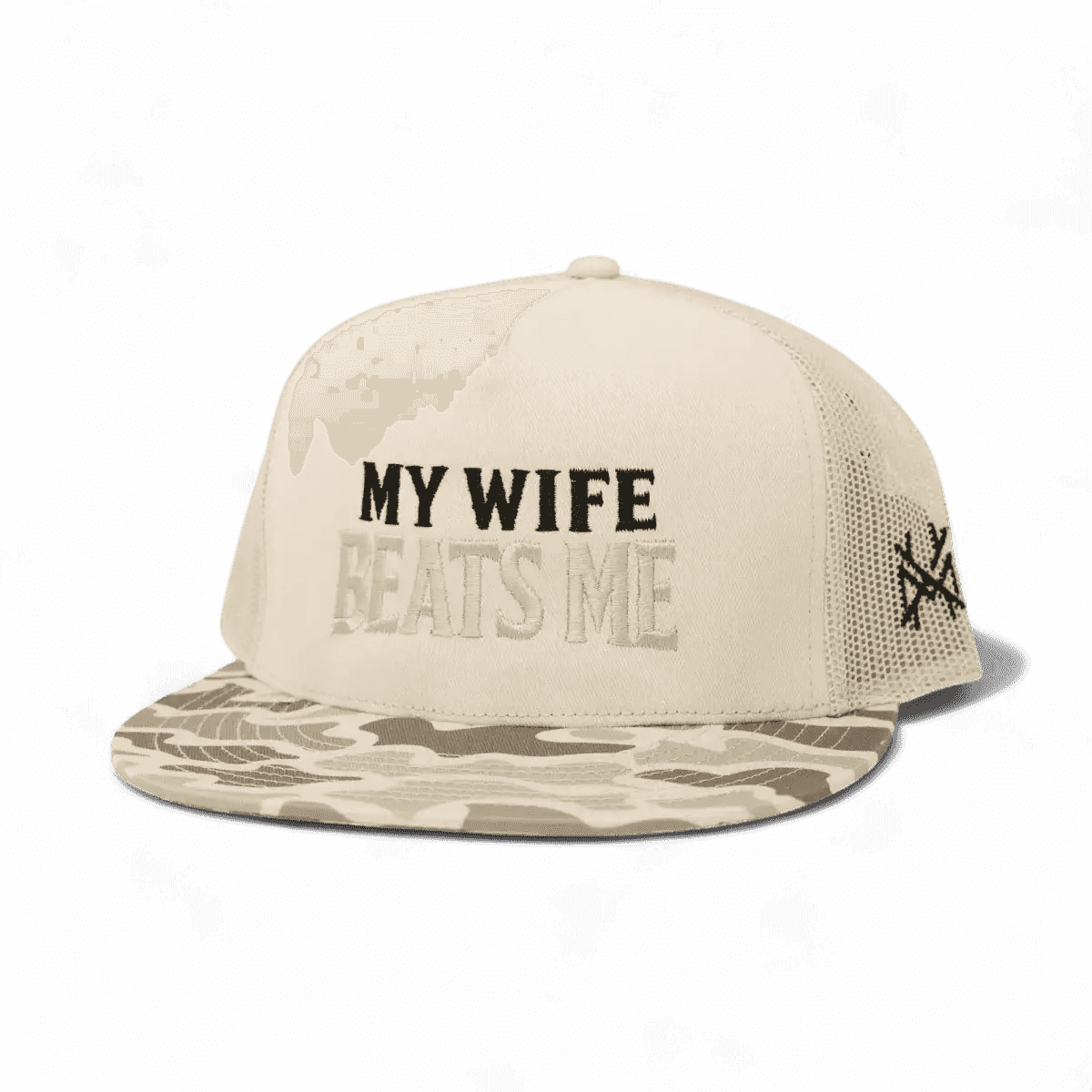 My Wife Beats Me Snapback Hat - SNOODBANGER customs