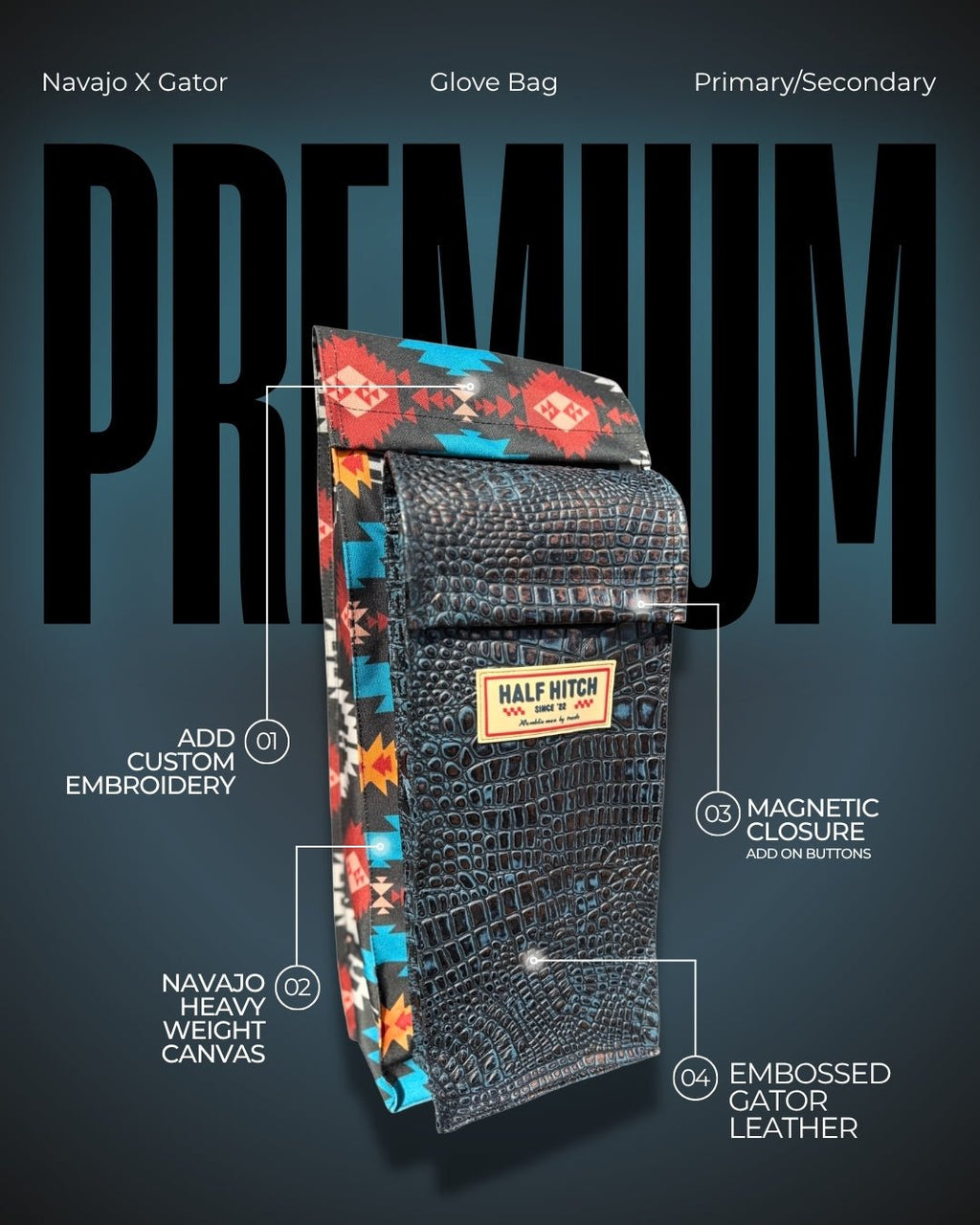 Navajo X Gator Glove/Sleeve Bag - SNOODBANGER customs