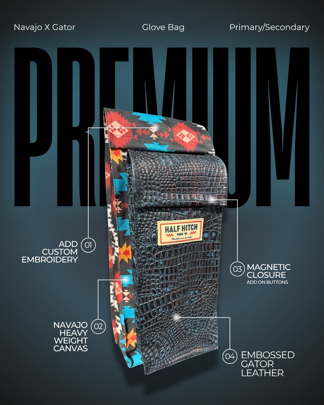 Navajo X Gator Glove/Sleeve Bag - SNOODBANGER customs
