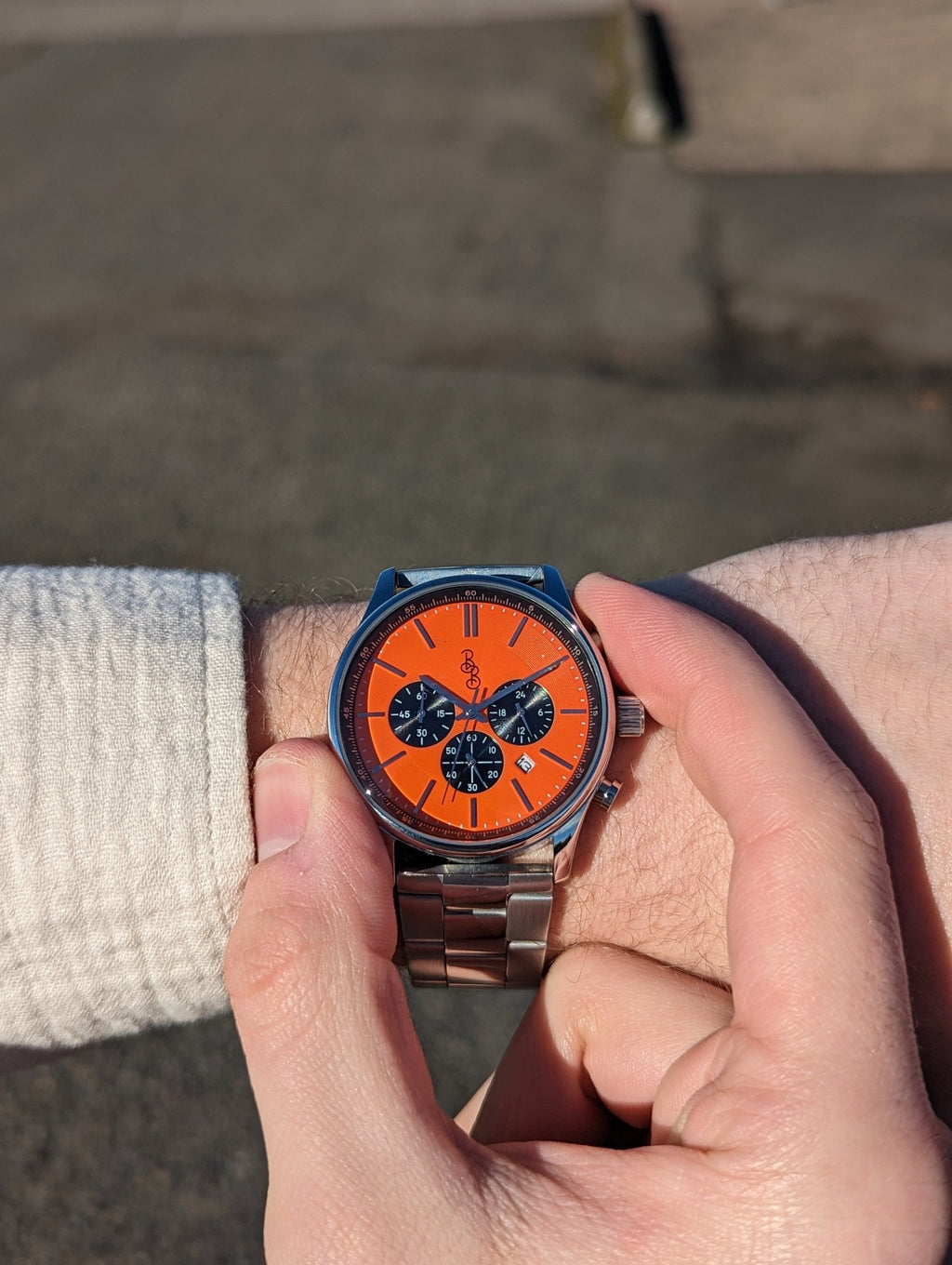 Orange and Black Chronograph - SNOODBANGER customs