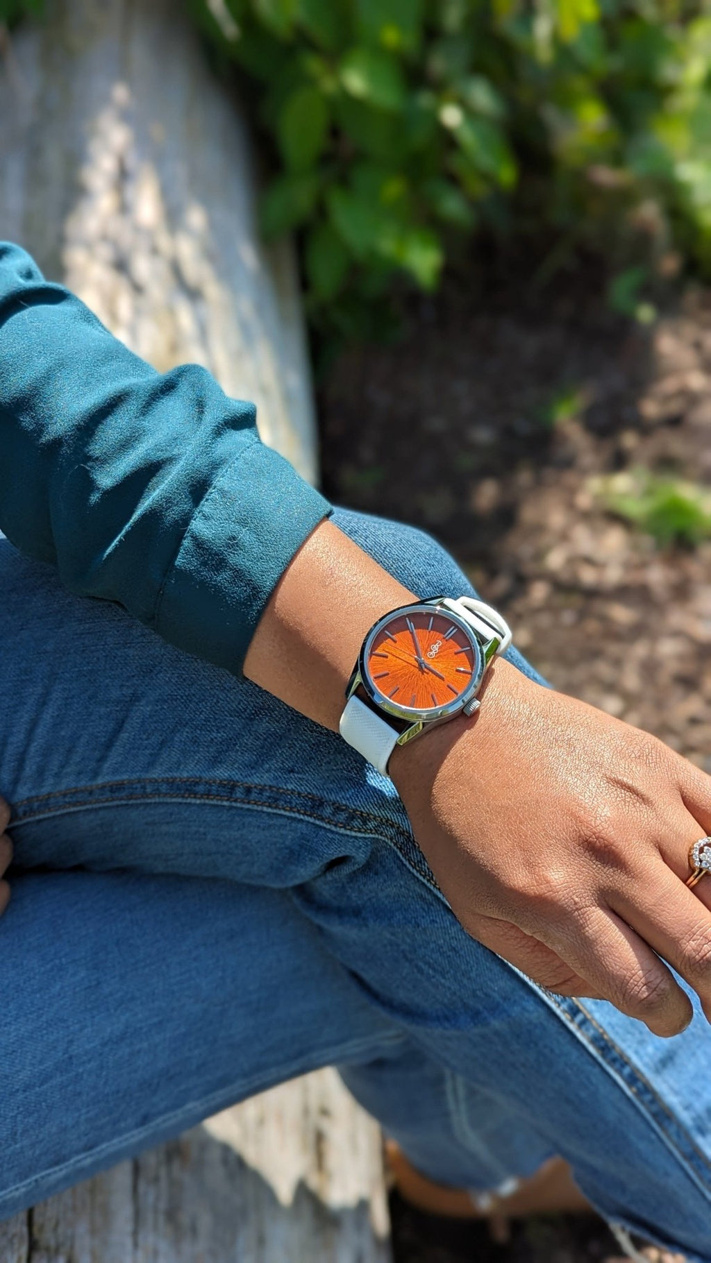 Orange Sunburst Watch - SNOODBANGER customs