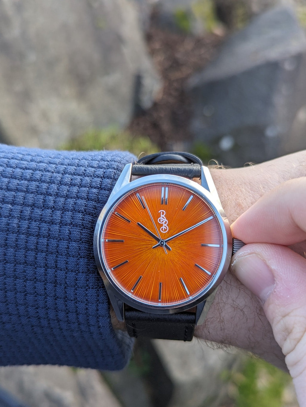 Orange Sunburst Watch - SNOODBANGER customs