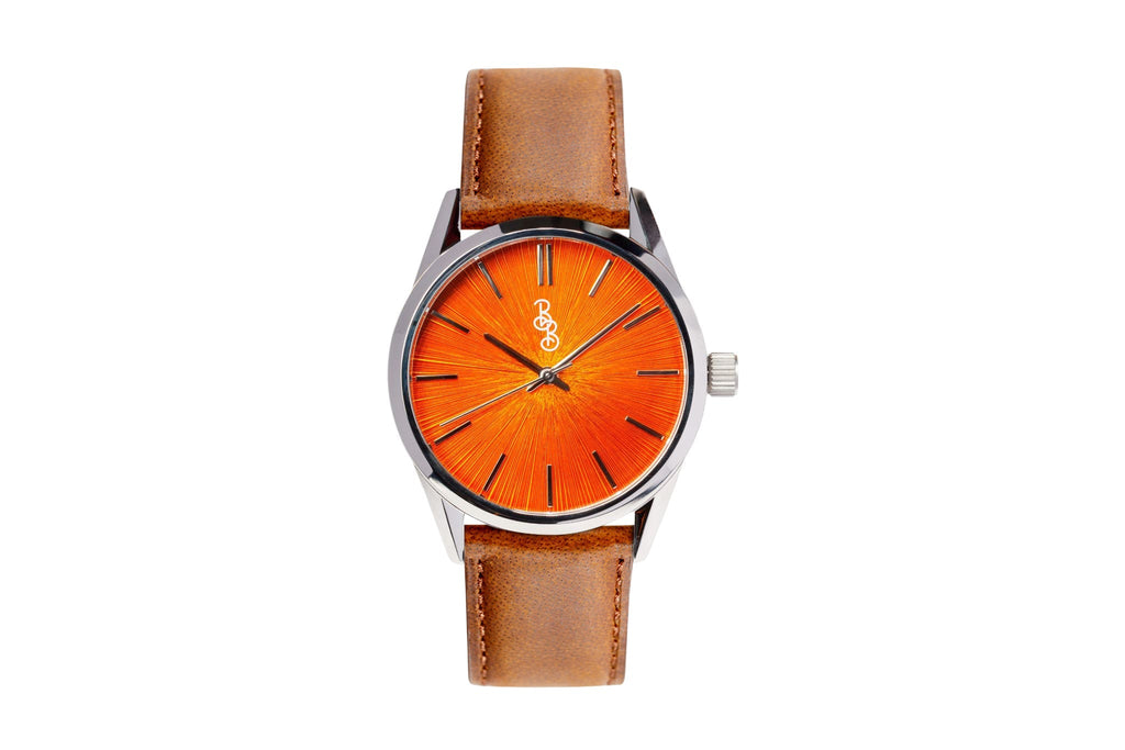 Orange Sunburst Watch - SNOODBANGER customs