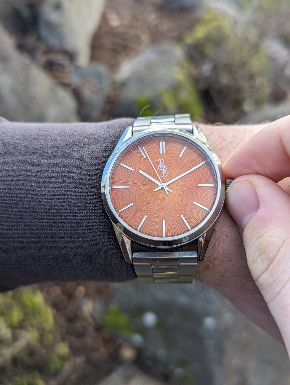 Orange Sunburst Watch - SNOODBANGER customs