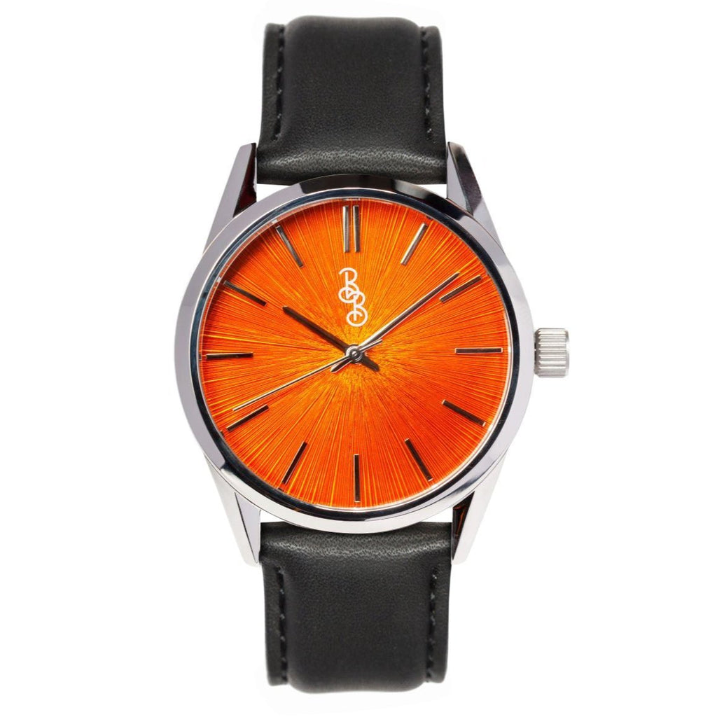 Orange Sunburst Watch - SNOODBANGER customs