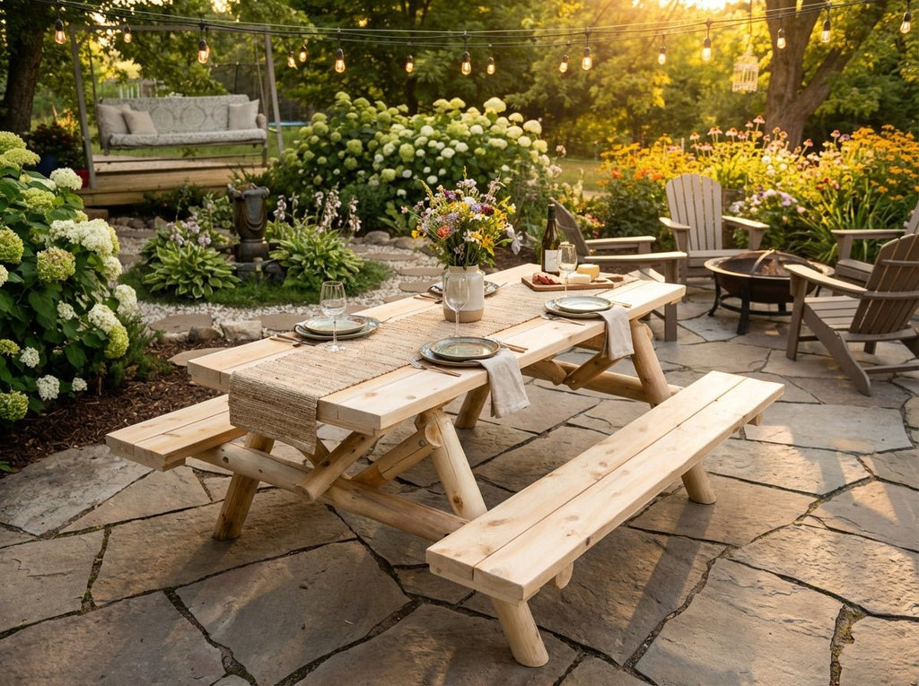Outdoor Farmhouse Dining Table - SNOODBANGER customs
