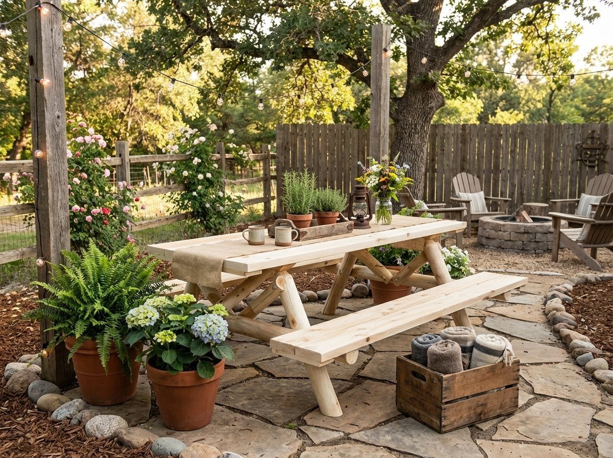 Outdoor Farmhouse Dining Table - SNOODBANGER customs