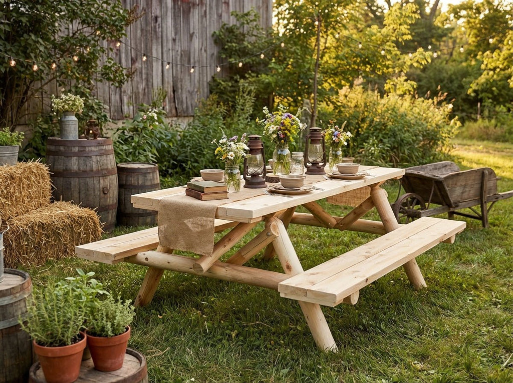 Outdoor Farmhouse Dining Table - SNOODBANGER customs