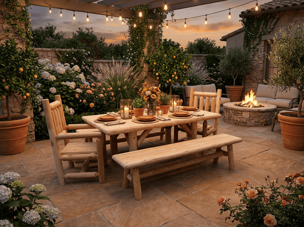 Outdoor Farmhouse Patio Table and Chairs - SNOODBANGER customs