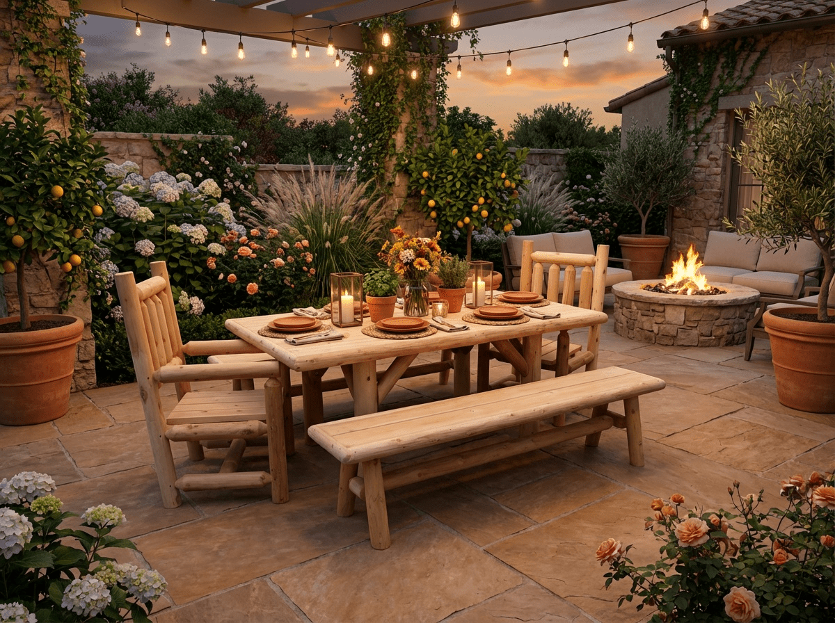 Outdoor Farmhouse Patio Table and Chairs - SNOODBANGER customs