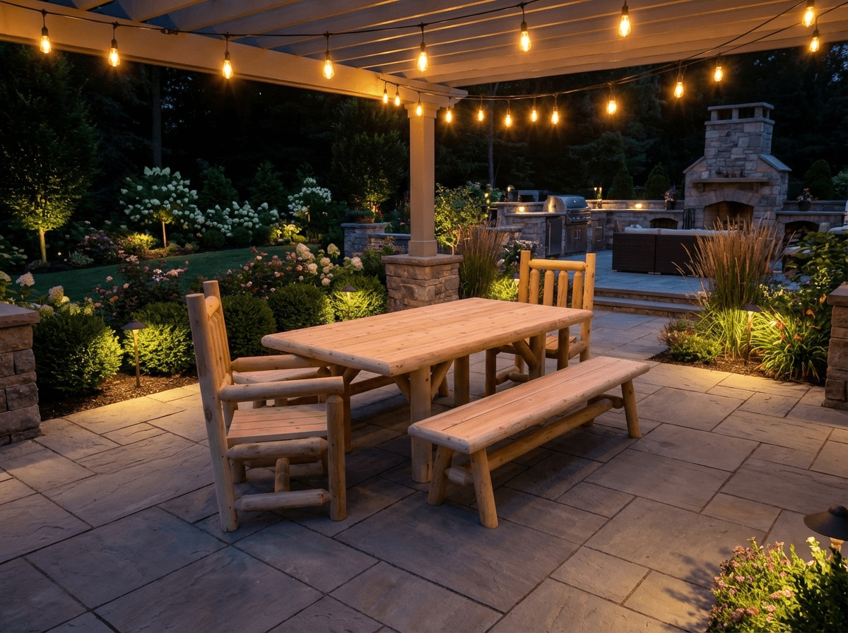 Outdoor Farmhouse Patio Table and Chairs - SNOODBANGER customs