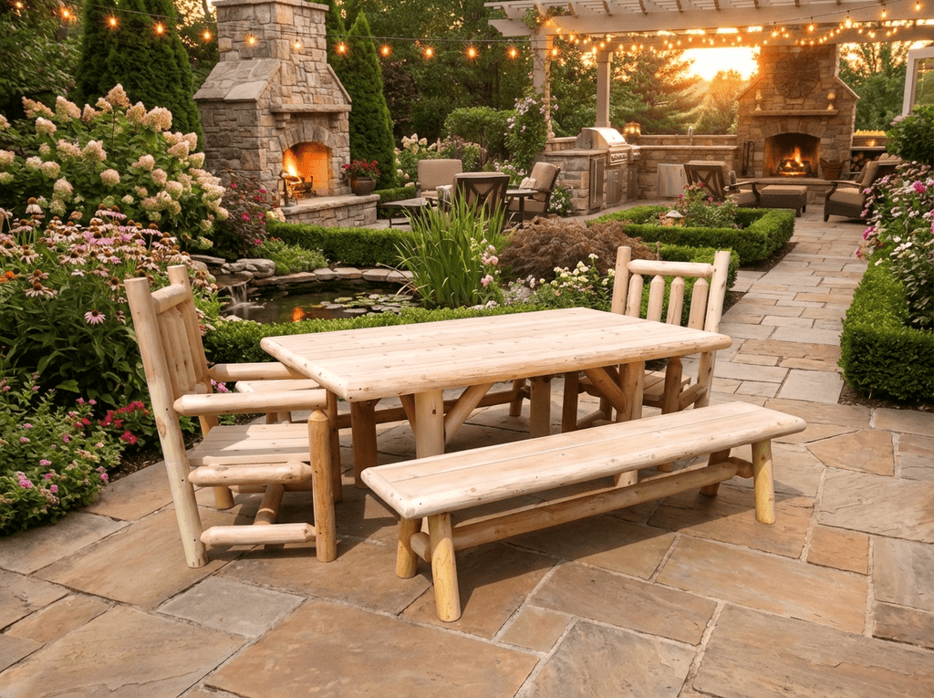Outdoor Farmhouse Patio Table and Chairs - SNOODBANGER customs