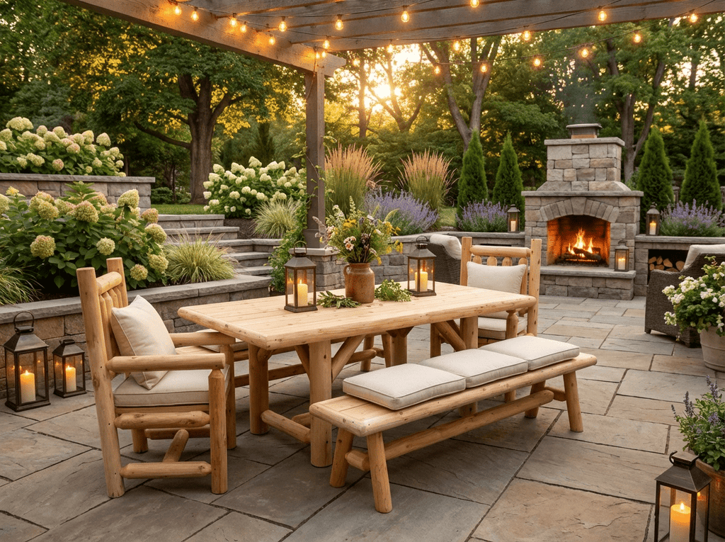 Outdoor Farmhouse Patio Table and Chairs - SNOODBANGER customs