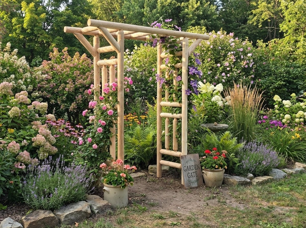 Outdoor Wooden Arbor - SNOODBANGER customs