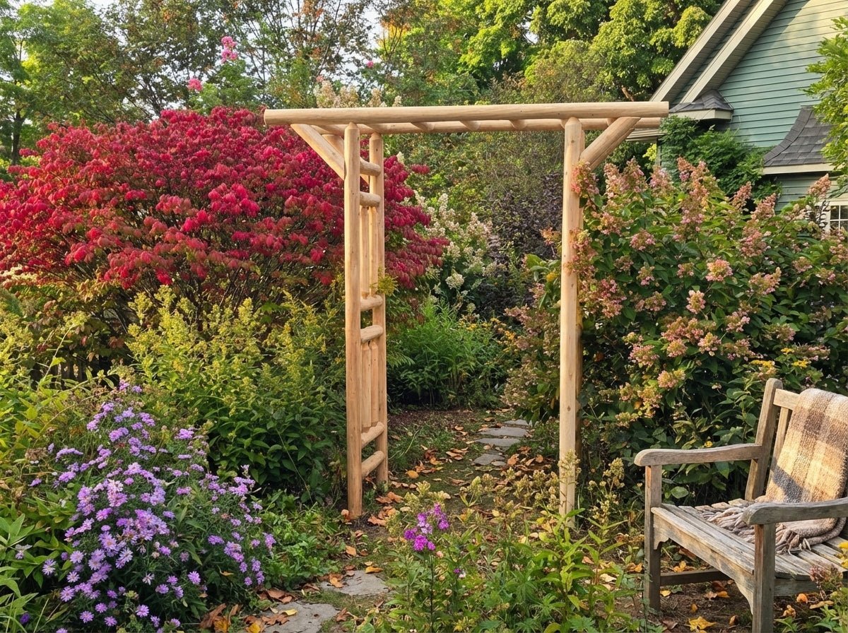 Outdoor Wooden Arbor - SNOODBANGER customs