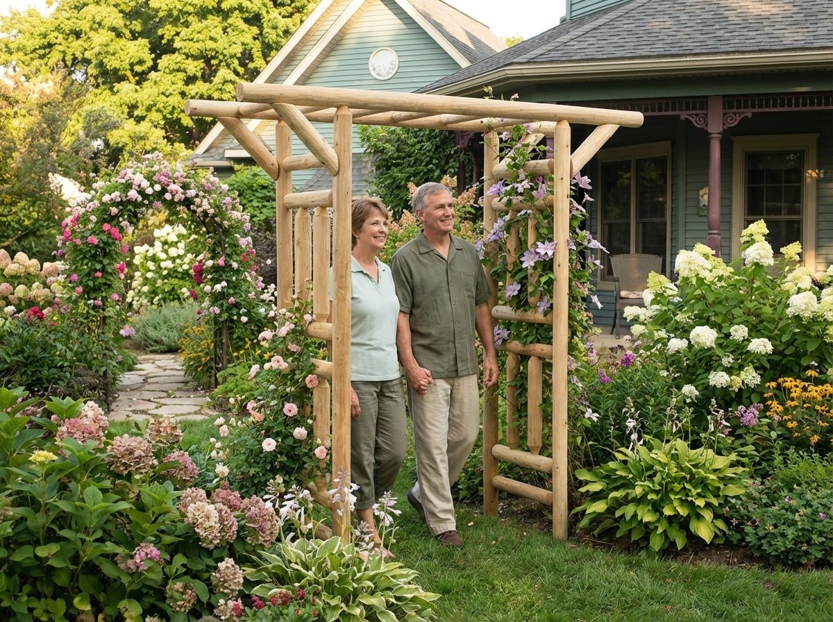 Outdoor Wooden Arbor - SNOODBANGER customs