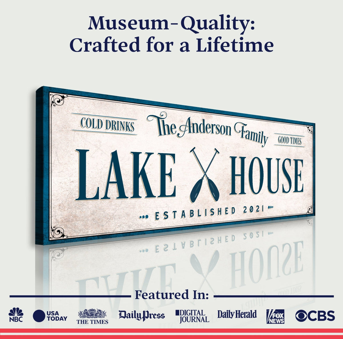 Personalized Lake House Sign IV - SNOODBANGER customs